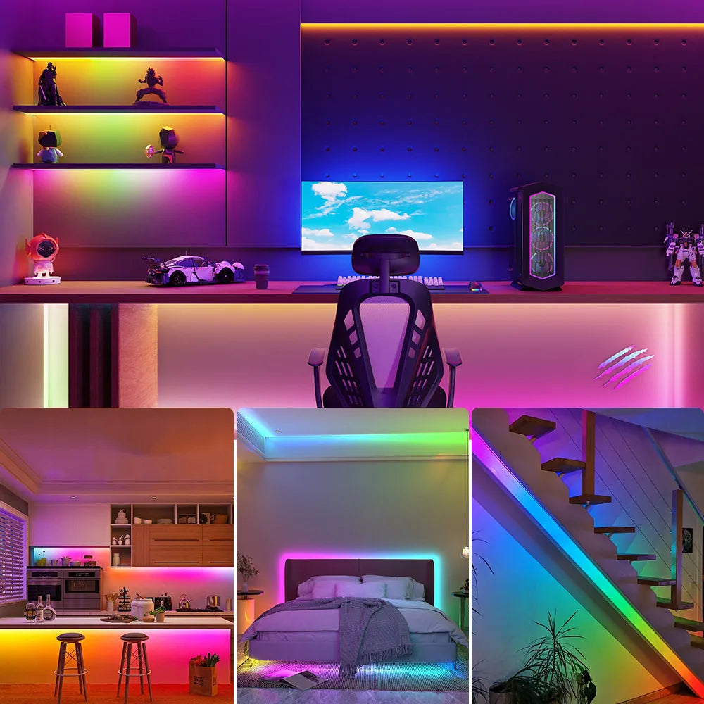 WS2811 WS2812B WS2813 WS2815 30/60/144 leds/m RGB LED Strip WS2812 Individually Addressable Tape Light IP30/IP65/IP67 DC5V DC12V