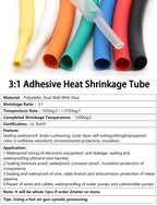 1~20M 3:1 Heat Shrink Tube With Glue Transparent 1.6/2.4/3.2/4.0/4.8/6.4/7.9/9.5/25.4/30/39mm Cable Repair Shrinkable Cover Case