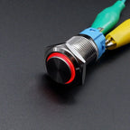 16mm 19mm 22mm Metal Power Supply Switch Push Button PC Pulsador Car Engine Backlit 3v 6v 12v 24v 220v Momentary Start Stop LED