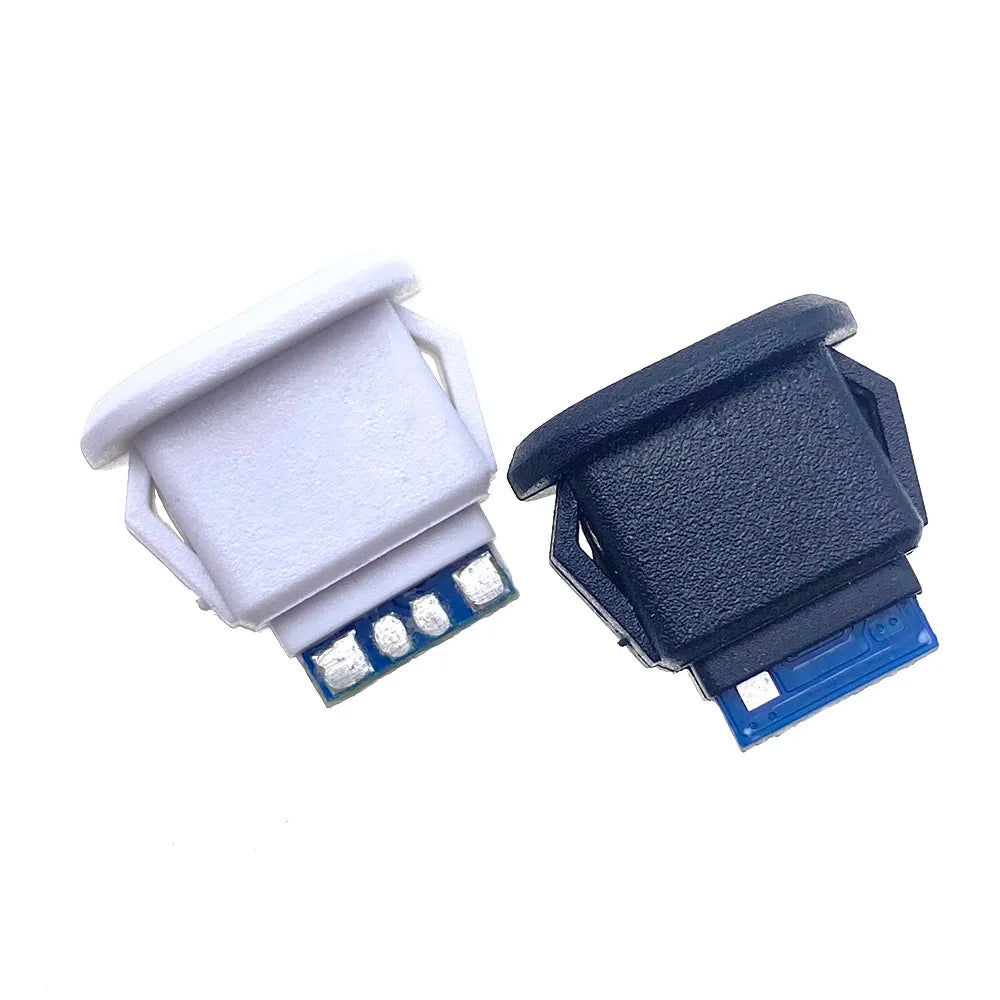 2-10pcs Buckle Female USB Type-C Waterproof Connector 5pin 6pin 5A High Current Fast Charging Socket USB-C Charging Plug