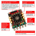 ZK-APTX3 Bt Amplifier Board 2.1 Channel 300W+300W+600W Amplifier Chip Tpa3255 Subwoofer Theater Audio Stereo Equalizer Amp