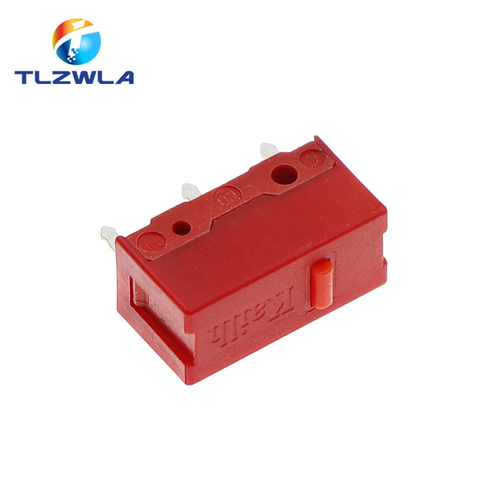 Kailh Red Micro Switch 60M Life Gaming Mouse Micro Switch 3 Pin Red Dot Used On Computer Mice Left Right Button GM4.0