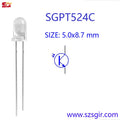 20 PCS, 5mm NPN Phototransistor, SGPT524C, Photosensor, Photosensitive Receiving Transistor