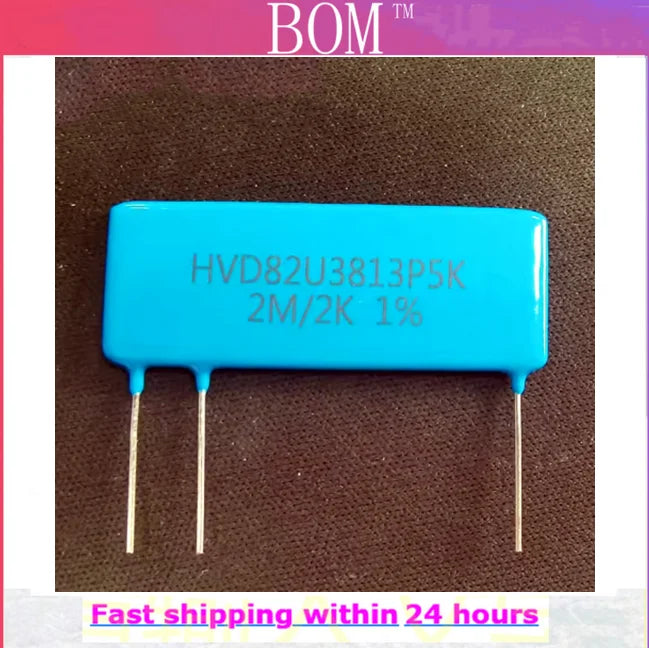 1PCS HVD82U3813P5K thick film non inductive high voltage divider resistor with a resistance of 2M/2K1% sampling resistor