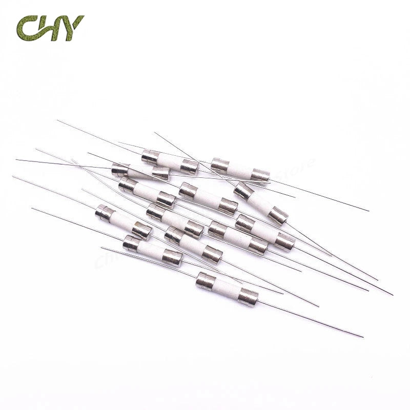10-200Pcs 5x20mm Ceramic Fuse With Pins Fast Blow Time Delay 250V F/T0.5A 1A 2A 3.15A 4A 5A 6.3A 7A 8A 10A 12A 15A 20A 25A 30A