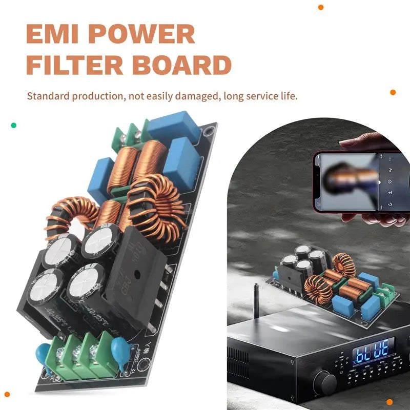 AC EMI Filter Audio Power Amplifier EMC EMI Electromagnetic Interference Purify Power DC Differential Mode Common