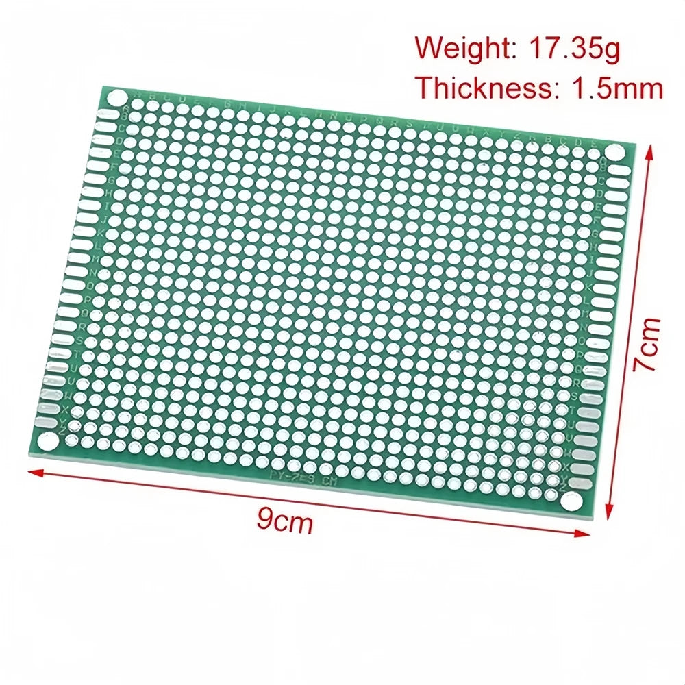Double Side Prototype Diy Universal Printed Circuit 2.54mm PCB Board Protoboard For DIY Soldering Project 6x8 5x7 4x6 3x7 2x8cm