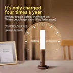 Rechargeable Wall Sconces Magnetic Wall LightsNight Light Motion Sensor Night Lights Wooden Wall Lighting for Bedroom Stair