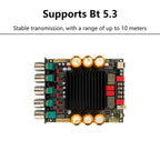 ZK-SUB600 BT Amplifier Board Module 2.0 Channel 300W+300W+Subwoofer Extension TPA3255 DC 18-50V with Subwoofer