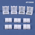 10Pcs LED Strip Connector 8MM 10MM 2Pin 3Pin 4Pin 3528 5050 RGB Single Color Solderless PCB Board Wire Free Welding Connectors