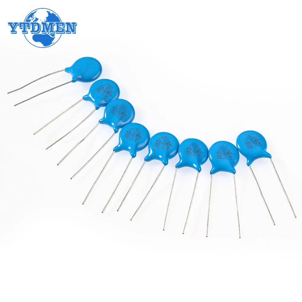 100PCS Safety Y Capacitor 250V 400V 102M 103M 471M 222M 472M 470PF 1NF 2.2NF 4.7NF 10NF Ceramic Capacitors Kit