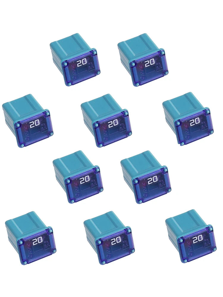 10Pcs Box Automotive Low Profile JCASE Fuse 20/30/40 Amp Fuse Kit for Cars and SUVs, Chevy/GM, Nissan, and Toyota Pickup Trucks