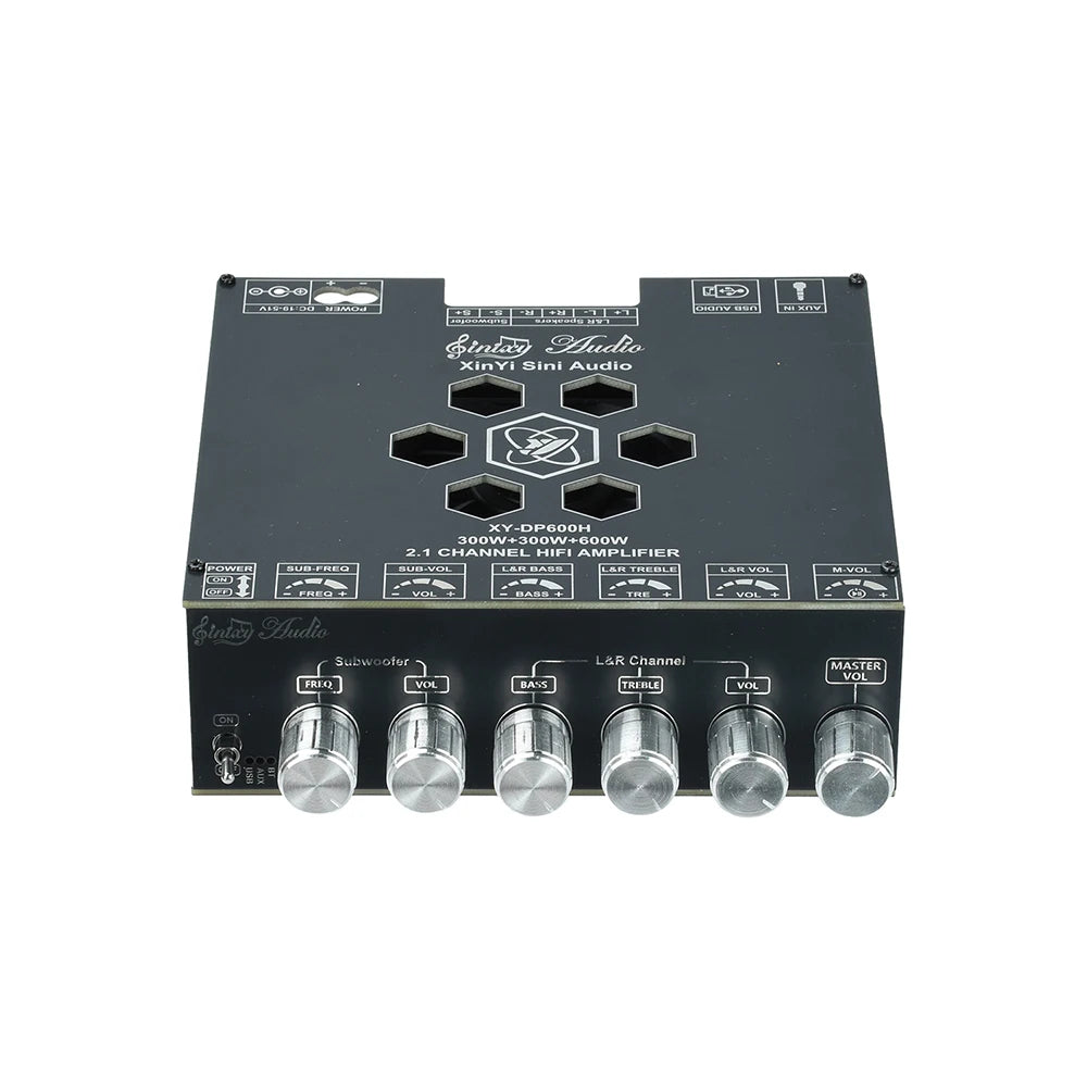 TPA3255 Amplifier XY-DP600H High Power Audio Amplifier Board 300W*2+600W Bass Output with Bluetooth for DIY Home Theater