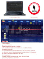 31 Band Eq Car Android Large Screen Host Dsp Power Amplifier 4x80w Car Android Navigation Host Audio Speaker Amp DSP Processor