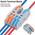 Wire Connector Quick Splitter Splicing Universal Conductor Wiring Cable Terminal Block Electrical Connectors