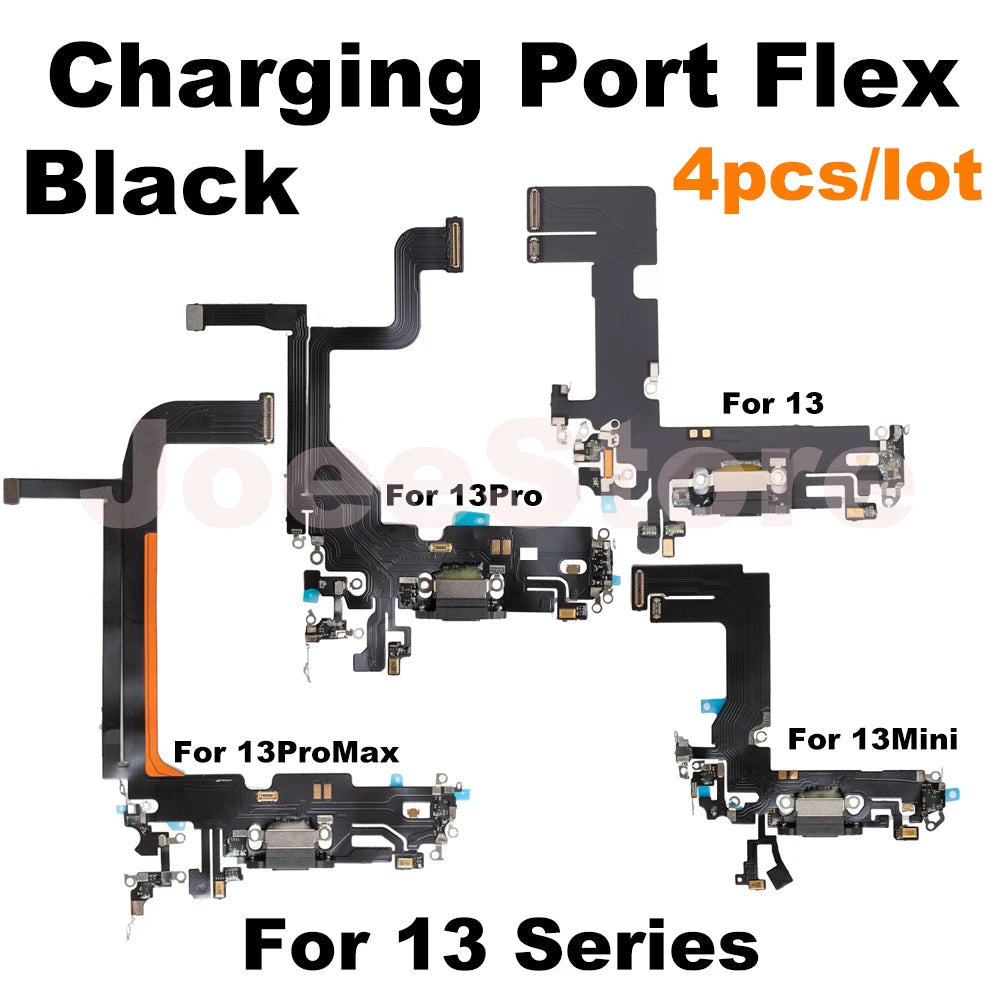 Wholesale Charging Port Flex Cable for iPhone 16 15 14 13 Pro Max USB Dock Charger Connector With Microphone Flex Cable Ribbon