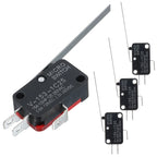 4Pcs Limit Switches Micro Type Long Hinge Lever Pin Plastic Package Waterproof Momentary Push Button for Home Appliances Audio