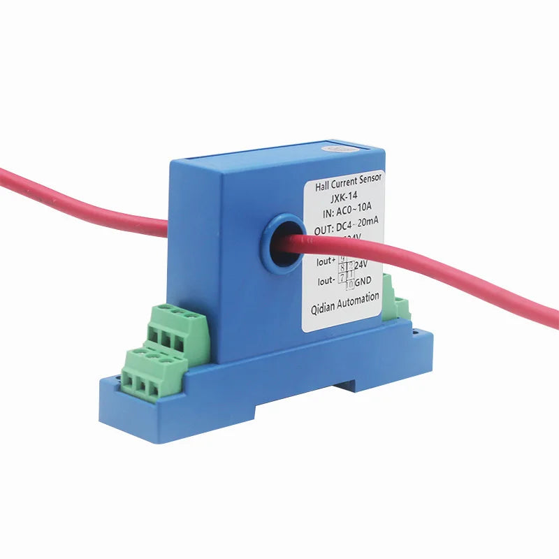 JXK-14 Hall Current Sensor AC/DC 0-150A AC Current Transducer 4-20mA 0-10V Hall Effect Current Transmitter