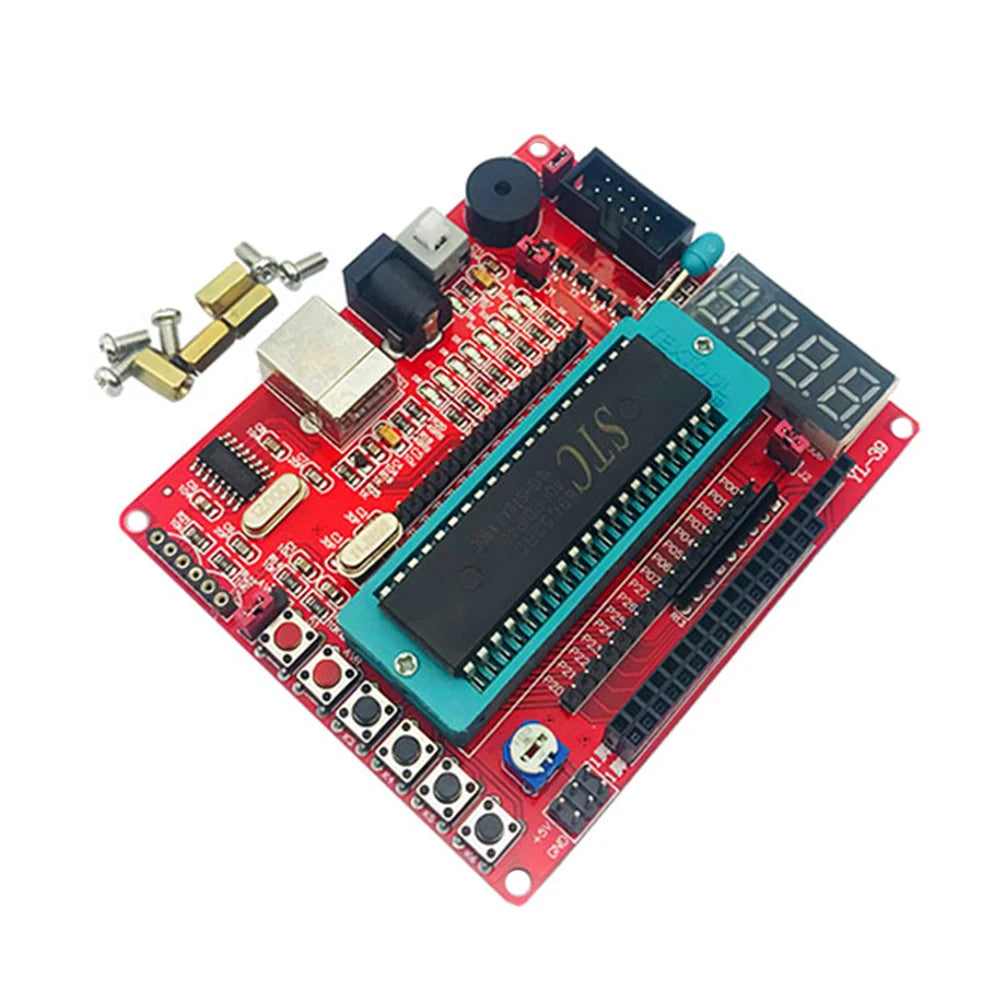 8051 Development Board C51 USB Programmable MCU Controller System Grade Microcontroller Board STC89C52 LED Marquee