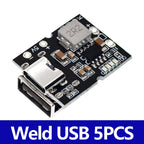 Type-C USB 5V 2A Boost Converter Step-Up Power Module Lithium Battery Charging Protection Board  LED Display USB For DIY Charger