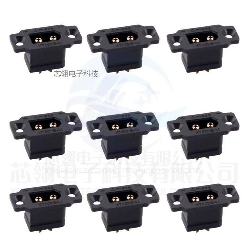Original Amass XT60BE-M  Male XT60BE XT60 XT60H Bullet Connector Wire Cable Plug For RC FPV Charger Battery Motor ESC