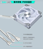 Phanteks D30-140 ARGB Case Fan 140mm CPU Cooling Fan 4PIN PWM Air Cooler Fans Wireless Splicing Computer Heat Dissipation Fan
