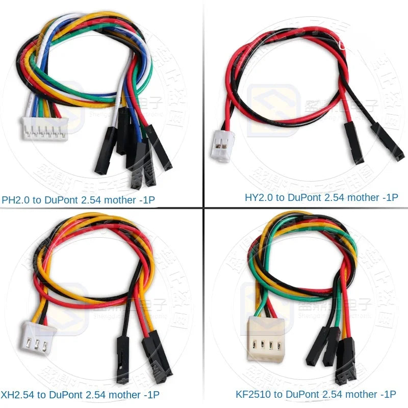 5Pcs SH1.0mm/1.25/GH1.25/1.5/PH2.0mm/HY2.0/2510/XH2.54mm To DuPont Wire 2.54 2-6P Cable Male Female Jumper Wire Connecting Cable