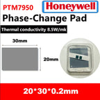 Origin Honeywell PTM7950 0.2/0.25mm Phase Change Pad 8.5W Thermal Pad Laptop/CPU/GPU Heatsink 40x40 20x30 Thermal Paste Grease