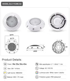 LED Swimming Pool Lights RGB AC12V 12W 18W 25W 35W 45W IP68 Waterproof Lamp with Remote Controller for pool party