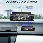 Tire Pressure Solar TPMS Car Tyre Pressure Monitoring System Solar Power Auto Security Alarm Systems Power External Sensor Auto Accessories Universal