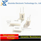 5PCS RX27 5W 7W 10W Ceramic Resistance Vertical Cement Resistor 0.01R ~ 100K 1 2 3.3 3.9 10 22 47 51 100 680 Ohm 1K 20K 150K