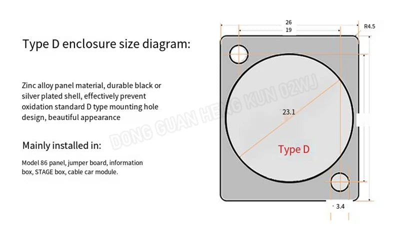 D Type RCA Female Jack YS367A Mounting Module Solder Socket AV Audio Video Connector for DVD Panel