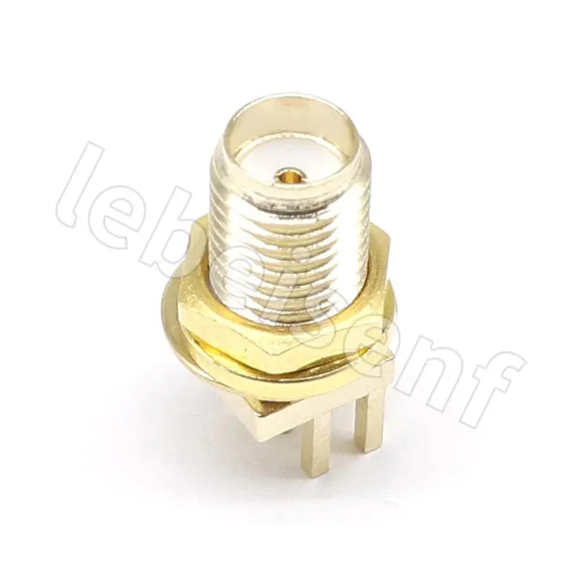 5pcs RP-SMA Female 16.5mm Jack Plug Adapter Solder Edge PCB Straight Right angle Mount RF Copper Connector Plug Socket