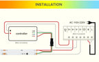 COB LED Strip Light WS2811 RGBIC 432/576/720Leds/M Dimmable Tape Lights For Christmas Home Party Decoration Lighting DC12V 24V