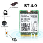 Kebidumei 7260 AC Bluetooth 4.0 WiFi 1200Mbps Wireless M.2 NGFF Wifi Network Card 802.11AC Dual Band 2.4G 5G For Laptop 7260NGW