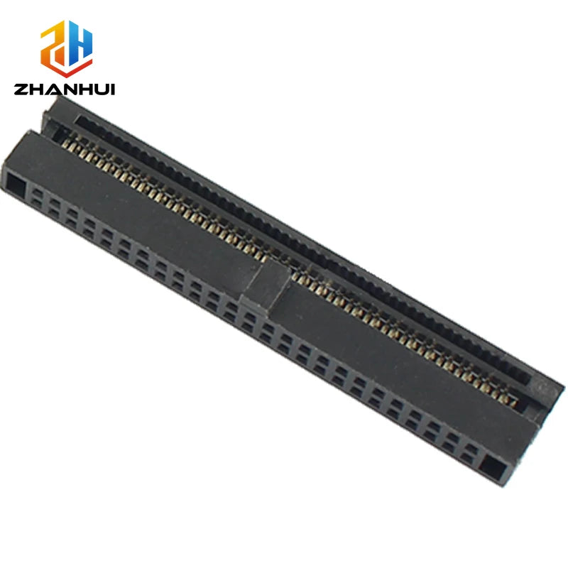 5/10Pcs FC 1.27mm IDC Female Header - 6-50 Pin Socket for 0.635mm Pitch Flat Cable, No-Solder IDC Crimp Connector