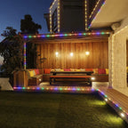 1pack Solar Rope Lights Solar LED Light Path Outdoor Garden Solar String Lights Waterproof Outdoor Lighting Strips 8 Light Modes