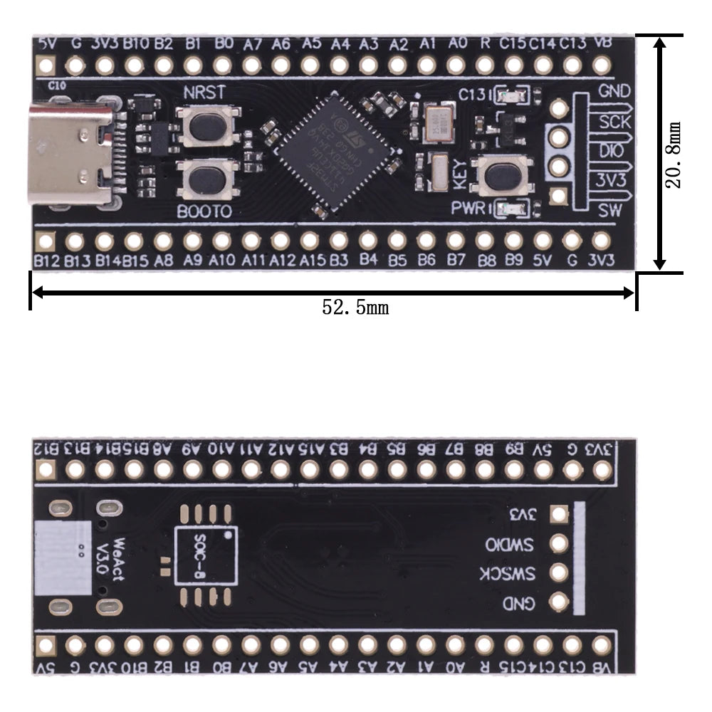 STM32F103C8T6 STM32F103C6T6 ARM STM32 Minimum System Development Board STM32F401 STM32F411 + ST-LINK V2 Download Programmer