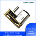 DC Mini Motor 3V-12V JGA1024-N20 with Reversed Geared Motor N20 DC Micro Gear Reducer 6V Customized for Toy Models DIY Robot Car