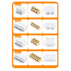 High Power 1 in Multiple out Cable Splicing 60A/400V 1-6mm2 Wire Connector Screw Wiring Terminal Block 80A/1000V 2.5-16mm2