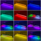 18x3w LED Light Bar With Aux Lighting 18x3w RGB Full Color Club Lights Nightclub Effect Lighting
