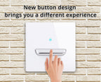 146 13a Reset Toggle Tempered Glass 2Gang UK Socket Switch Combination Panel Power Socket Office Hotel Home Villa Decoration