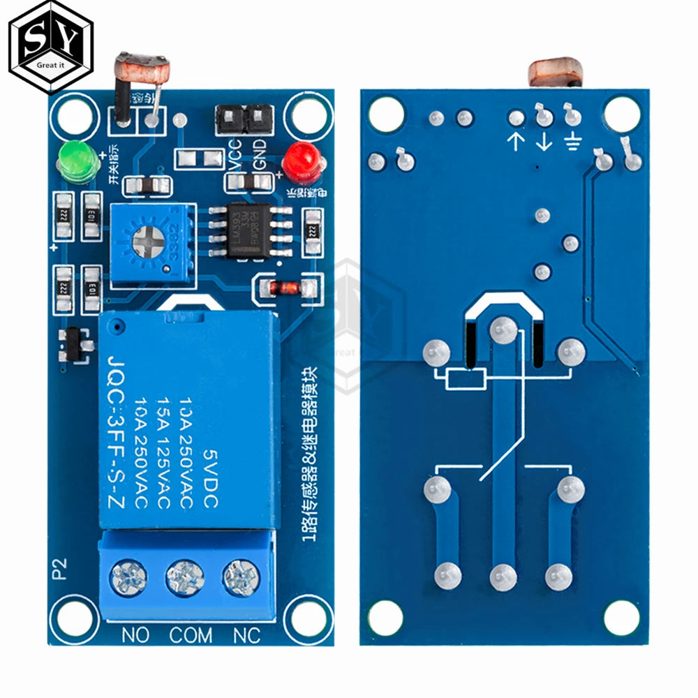 5V  Light Photoswitch Sensor Switch LDR Photoresistor Relay Module Light Detection Photosensitive Sensor Board For Arduino