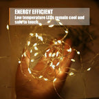 1M 2M 3M 5M Copper Wire LED String lights Holiday lighting Fairy Garland For Christmas Tree Wedding Party Decoration