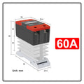 Solid State Relay Din Rail with Radiator SSR 25DA 40DA 60DA DC Control AC Single Phase SSR DA
