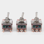 High Current Rocker Switch 2/3/4/6/8/9/12Pin Self Reset/Self-locking Toggle Switch Copper Pin 32A 250VAC Power Button Switch