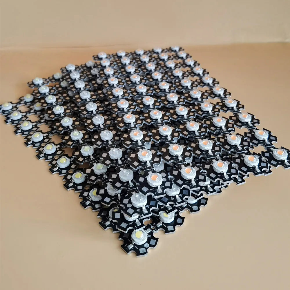 10pcs 1W 3W High Power Warm White/Cool White/Natural White/Red/Green/Blue/Royal Blue IR LED with 20mm Star PCB