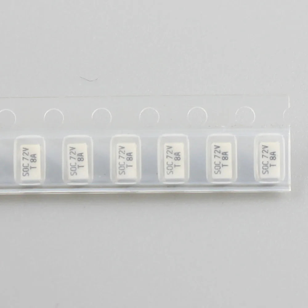 10pcs Micro Fuse SMD SMT 1206 72V 11CT T 1A 1.25A 1.6A 2A 2.5A 3.15A 4A 5A 6.3A 8A 10A 72V DC Slow Blow 3216 Surface Mount SOC