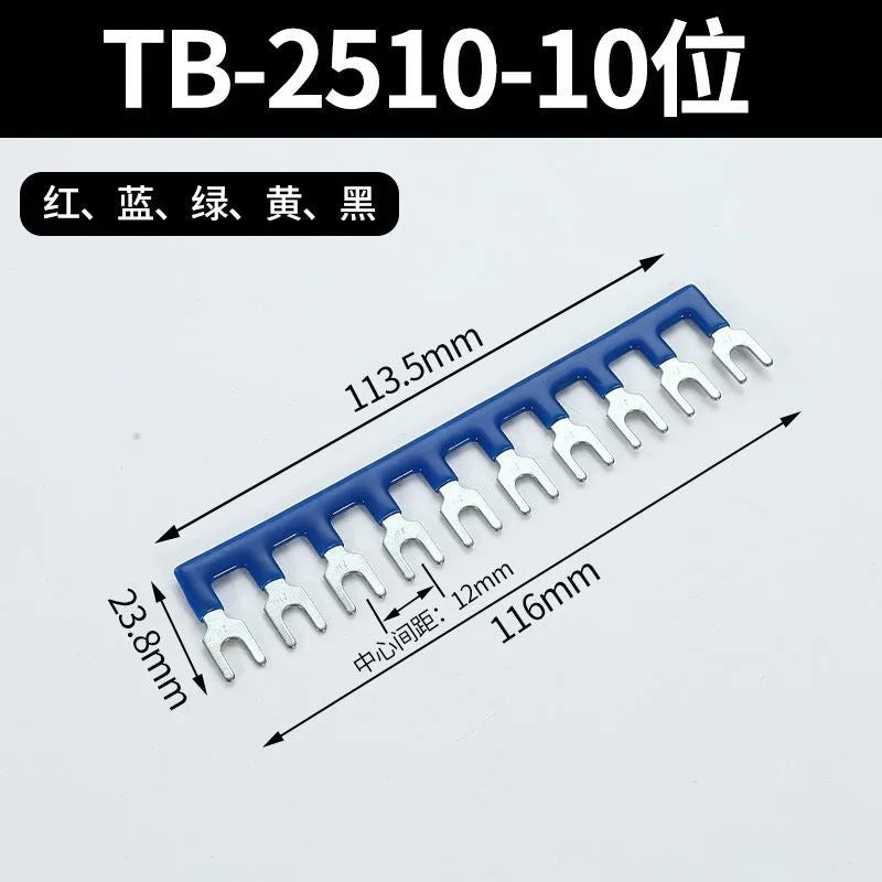 5Pcs TB Terminal Bridge Connector – 1515/1510/1512 Copper Terminal Link Strip Shorting Bar for Contactors & Electrical Panels