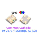 0603 RGB SMD LED, Common Anode/Cathode, 19-237/R6GHBHC 19-237B/R6GHBHC Full Color Lamp Beads 1.6*1.5MM